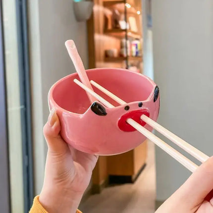 Happy Snout Ceramic Bowl Set