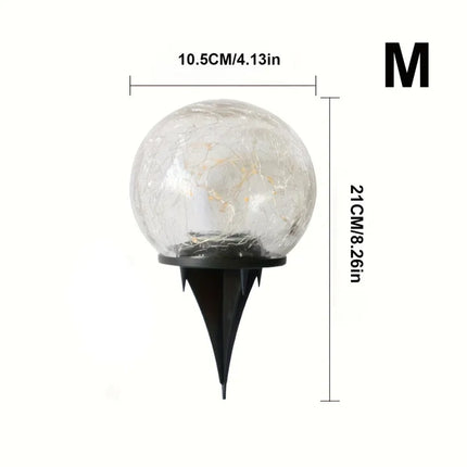 Solar-Powered Glass Ball Magical Garden Light