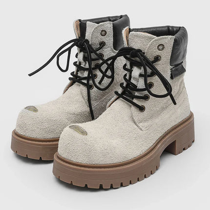 Mossy Green Anti-Slip Combat Boots