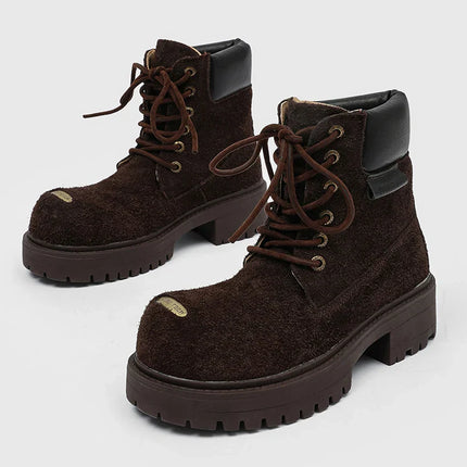 Mossy Green Anti-Slip Combat Boots