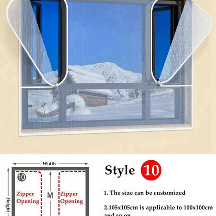Winter Wrap Double Layer Windproof Self-Adhesive Zipper Film