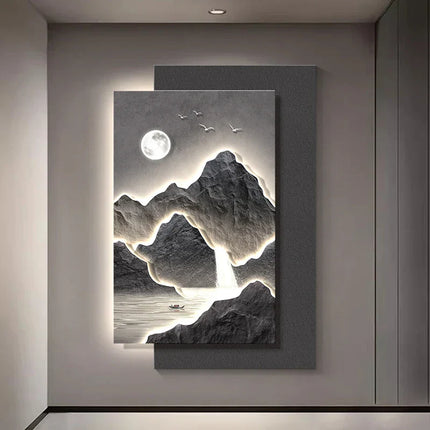 Mountain Landscape Modern Wall Art