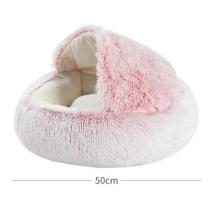 Snuggle Nest Plush Covered Pet Bed