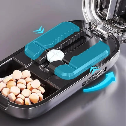 Pocket Size Dustproof Pill Cutter Organizer