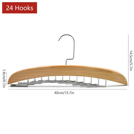 Wooden Space Saving Multi Organizer Hanger