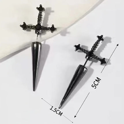 Gothic Sword Drop Earring