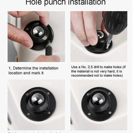 Home Helper Self-Adhesive Mini Furniture Wheels