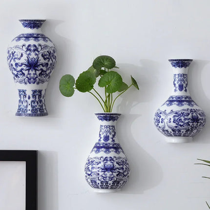 Vasello Blue Decorative Wall Mounted Vase