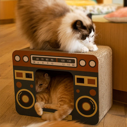 DIY Vintage Cat Scratching Board Bed