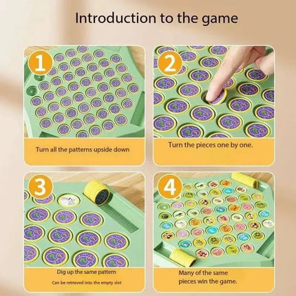 Pop Match Kids Strategy Pattern Board Game