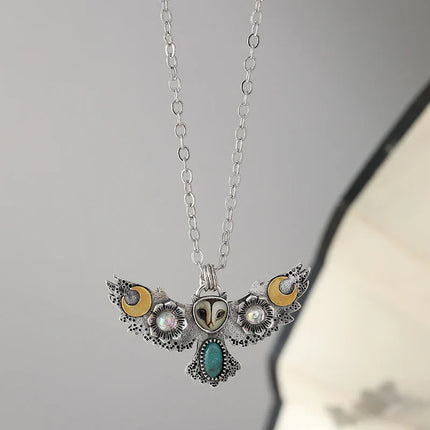 Quiet Watcher Owl Charm Necklace