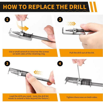 Spring Loaded Anti-Drop Screw Holder Bit
