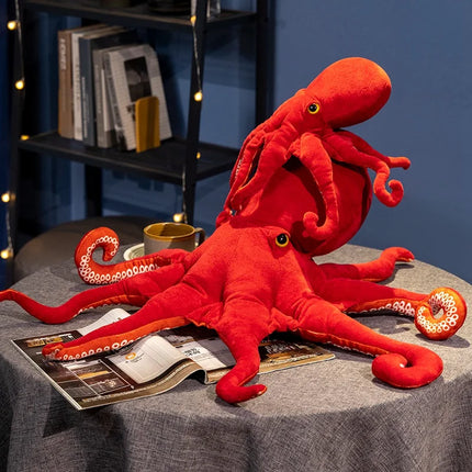 Red Octopus Plush Stuffed Toy