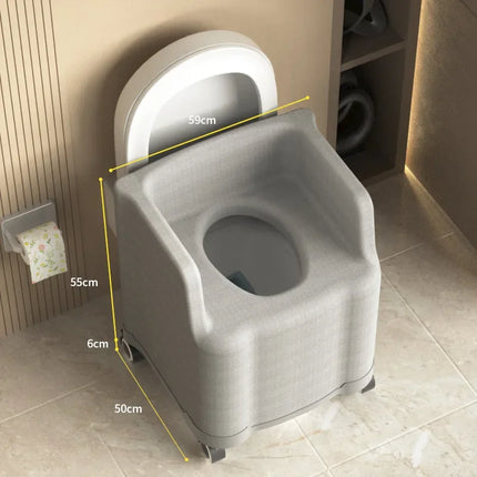 Heavy-Duty Portable Potty Seat Toilet Chair