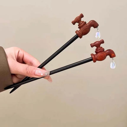 Water Drop Faucet Hair Stick
