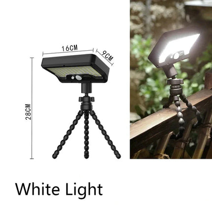 Flexible Tripod Solar Powered Motion Sensor Outdoor Light
