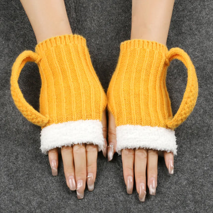 Bottoms Up Winter Fingerless Gloves