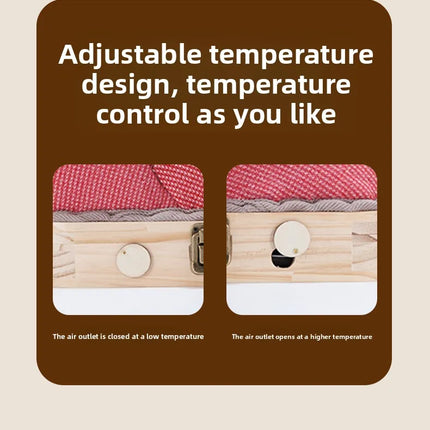 Natural Wood Herbal Heat Circulation Therapy Boots