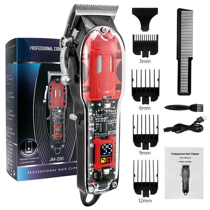 Professional Transparent LCD Hair Trimmer