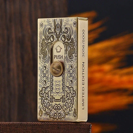 Retro Upward Slide Flame Gasoline Lighter