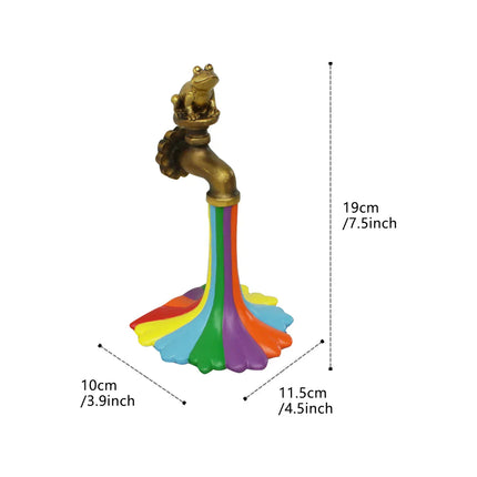 Rainbow Waterfall Faucet Garden Statue