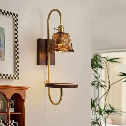 American Vintage Glass Wall Ambient Lamp