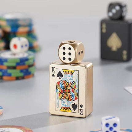 Rotating Dice Card Jet Lighter