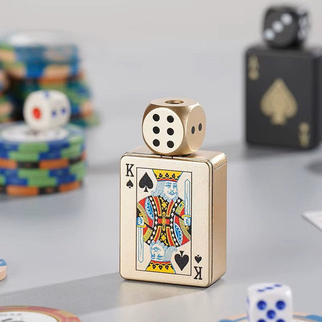 Rotating Dice Card Jet Lighter