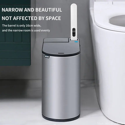 Auto Lift Integrated Brush Toilet Can