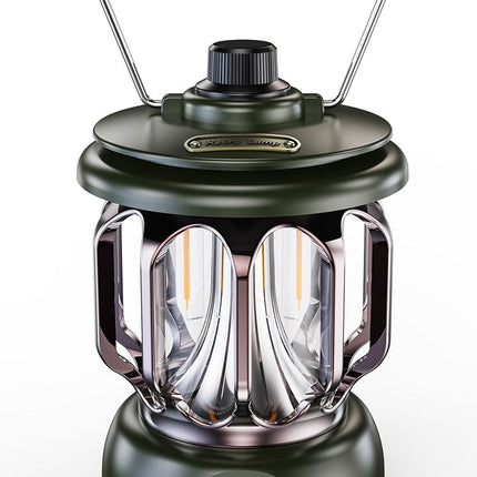 Retro Power Bank Camping LED Lamp