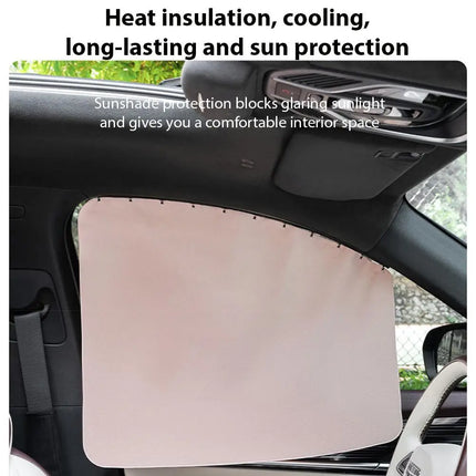 Magnetic Slide Retractable Rail Car Window Curtains