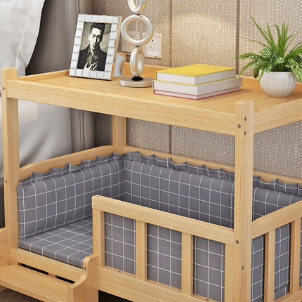 Furry Friend Detachable Pet Wooden Table Bed