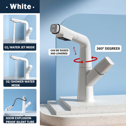 Futuristic Rotating European Pull Out Faucet