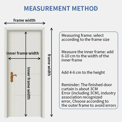 Magnetic Cold-Proof Cotton Door Curtain