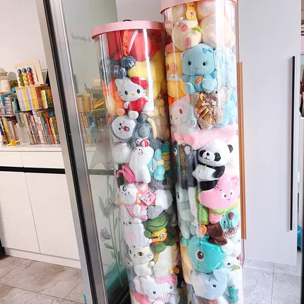Vertical Transparent Space-Saving Toy Organizer Storage Tower