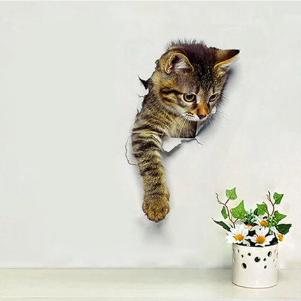 3D Toilet Protector Cat Sticker
