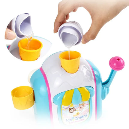 Ice Cream Bubble Foam Maker Bath Toy