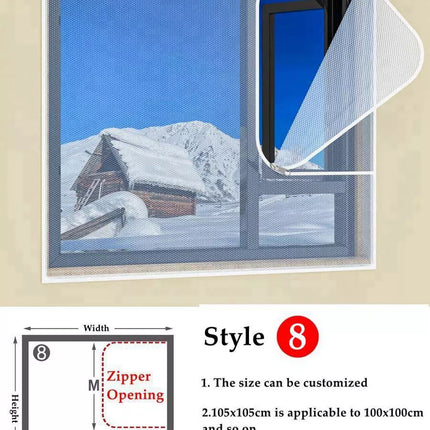 Winter Wrap Double Layer Windproof Self-Adhesive Zipper Film