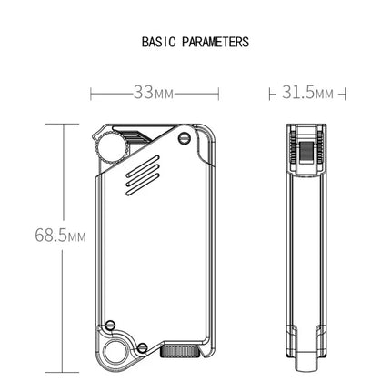 Blue Flame Ignition Mechanical Gas Lighter