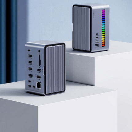 RGB LED Rhythm USB Docking Station