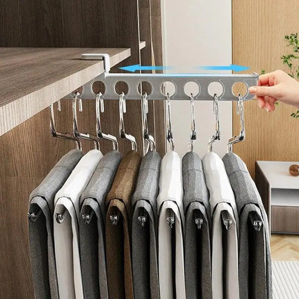 Slide Hang Retractable Closet Hanger Rack