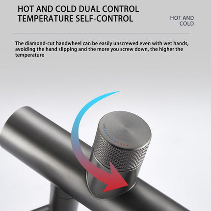 Hydroelectric Rotating Modern Smart Waterfall Faucet