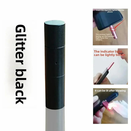 Heat Coil Breath Trigger Windproof Phone Lighter