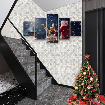 3D Self-Adhesive Hexagonal Wall Stickers