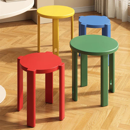 Stackable Rainbow Wooden Chair Table