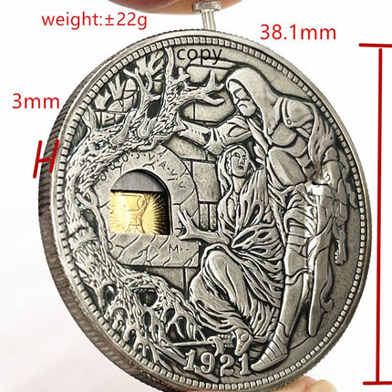 Handmade Secret Mystic Mechanic Collectible Nickel