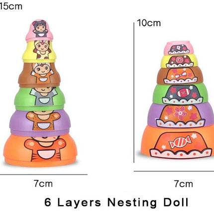 Educational Colorful Kids Matryoshka Dolls