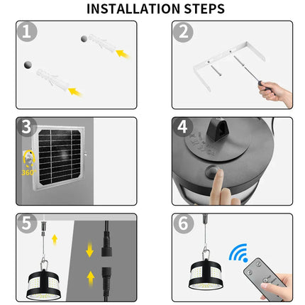 Eco Solar Panel Outdoor Waterproof Light System