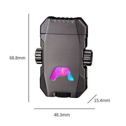 Windproof Double Jet Flame Luminous Lighter
