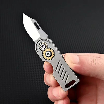 Titanium Gear Folding EDC Knife